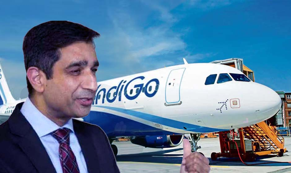 IndiGo aircraft on runway